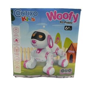 Contixo Woofy R3 Puppy Robot Dog Pink Interactive Touch Remote‎ Control Toy New